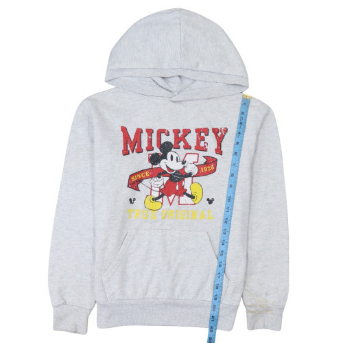 Disney Primark Women Grey 2XS Pullover Hoodie Mickey Print