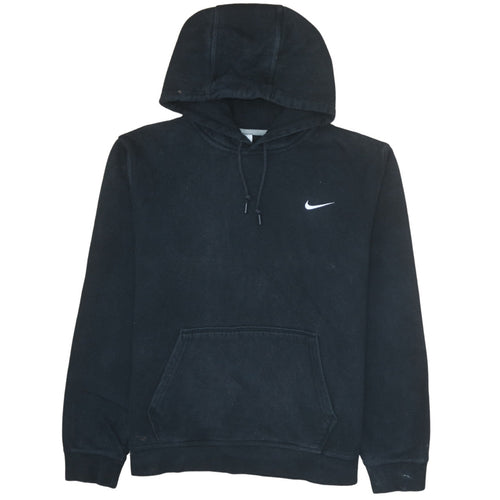 Nike Men's Black XL Pullover Hoodie with Logo and Kangaroo Pocket