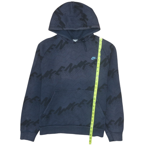 Nike Mens Blue Pullover Hoodie Size L Regular Fit Sportswear