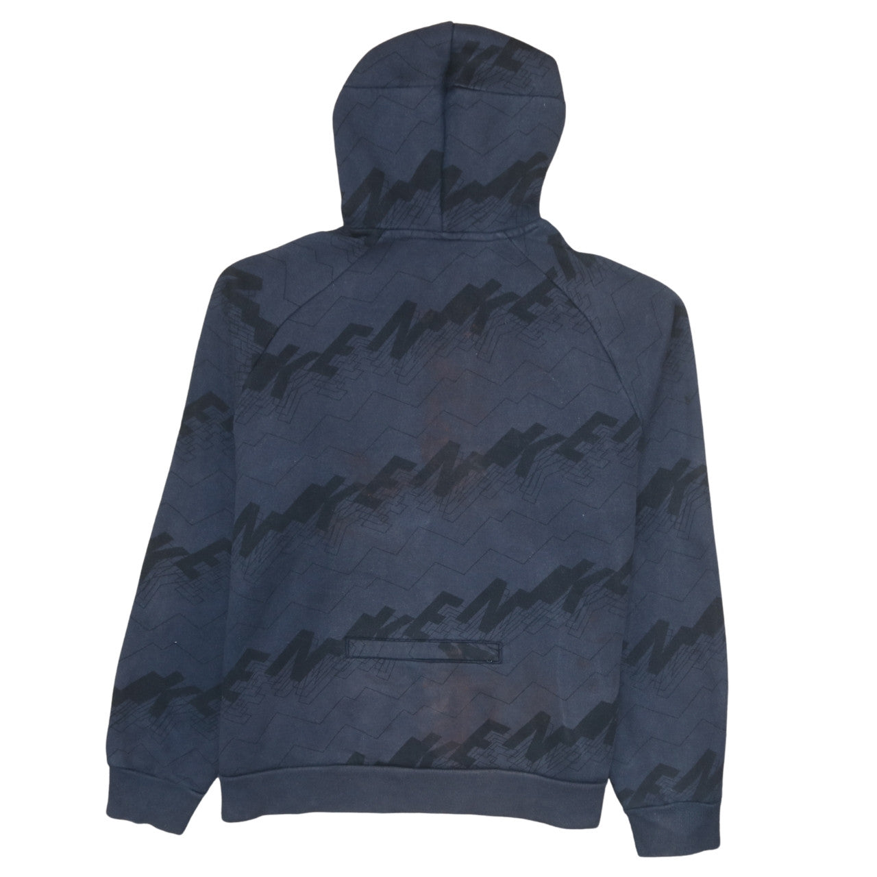 Nike Mens Blue Pullover Hoodie Size L Regular Fit Sportswear