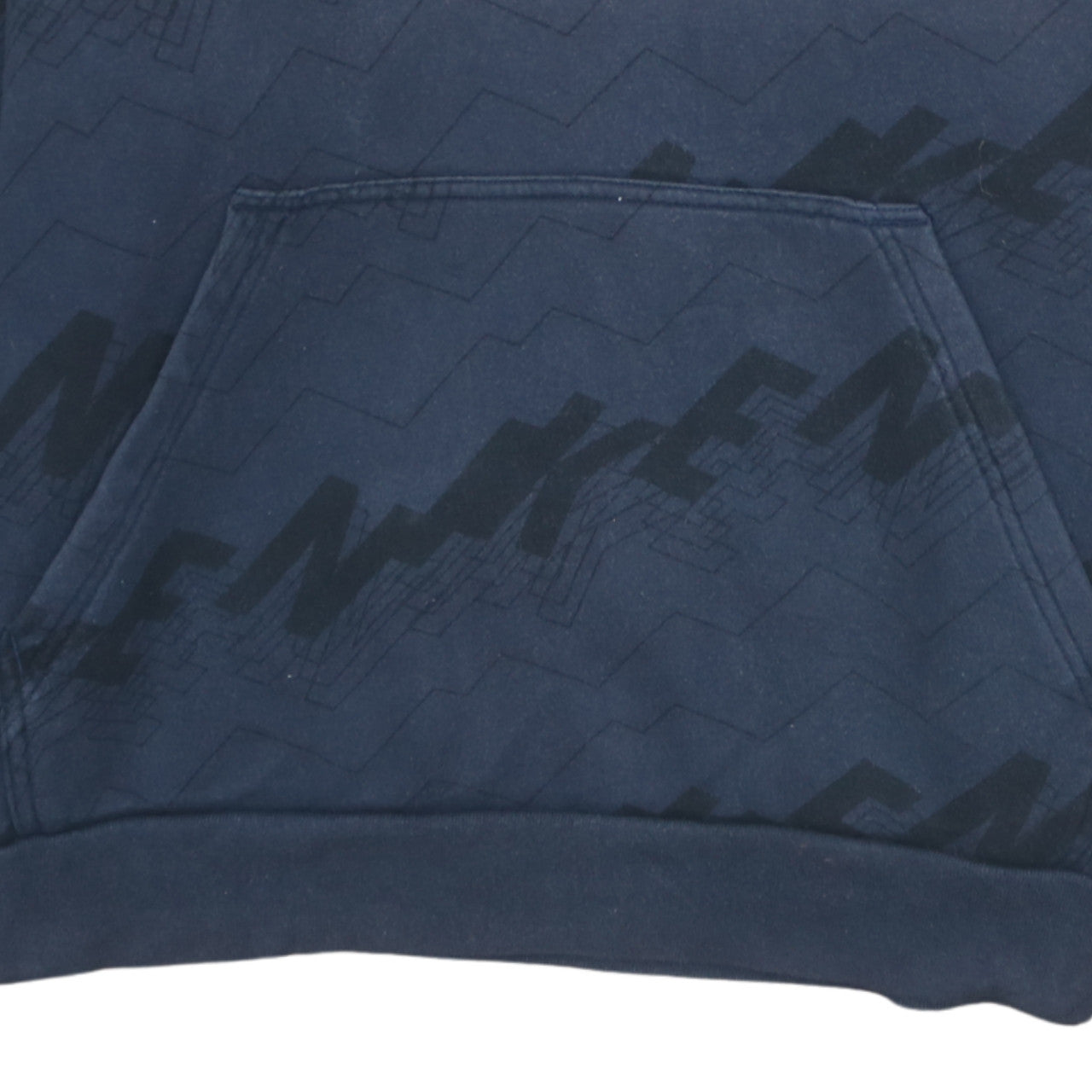 Nike Mens Blue Pullover Hoodie Size L Regular Fit Sportswear