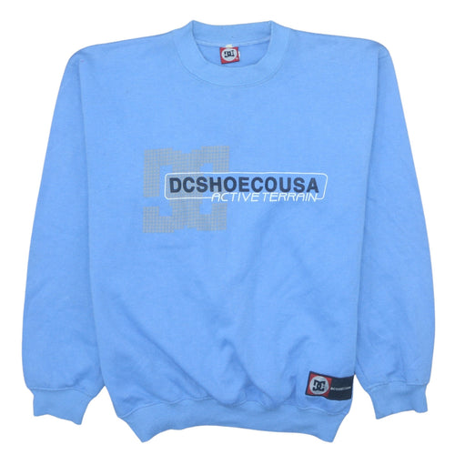 DC Shoes Men's Blue XL Crew Neck Pullover Sweatshirt