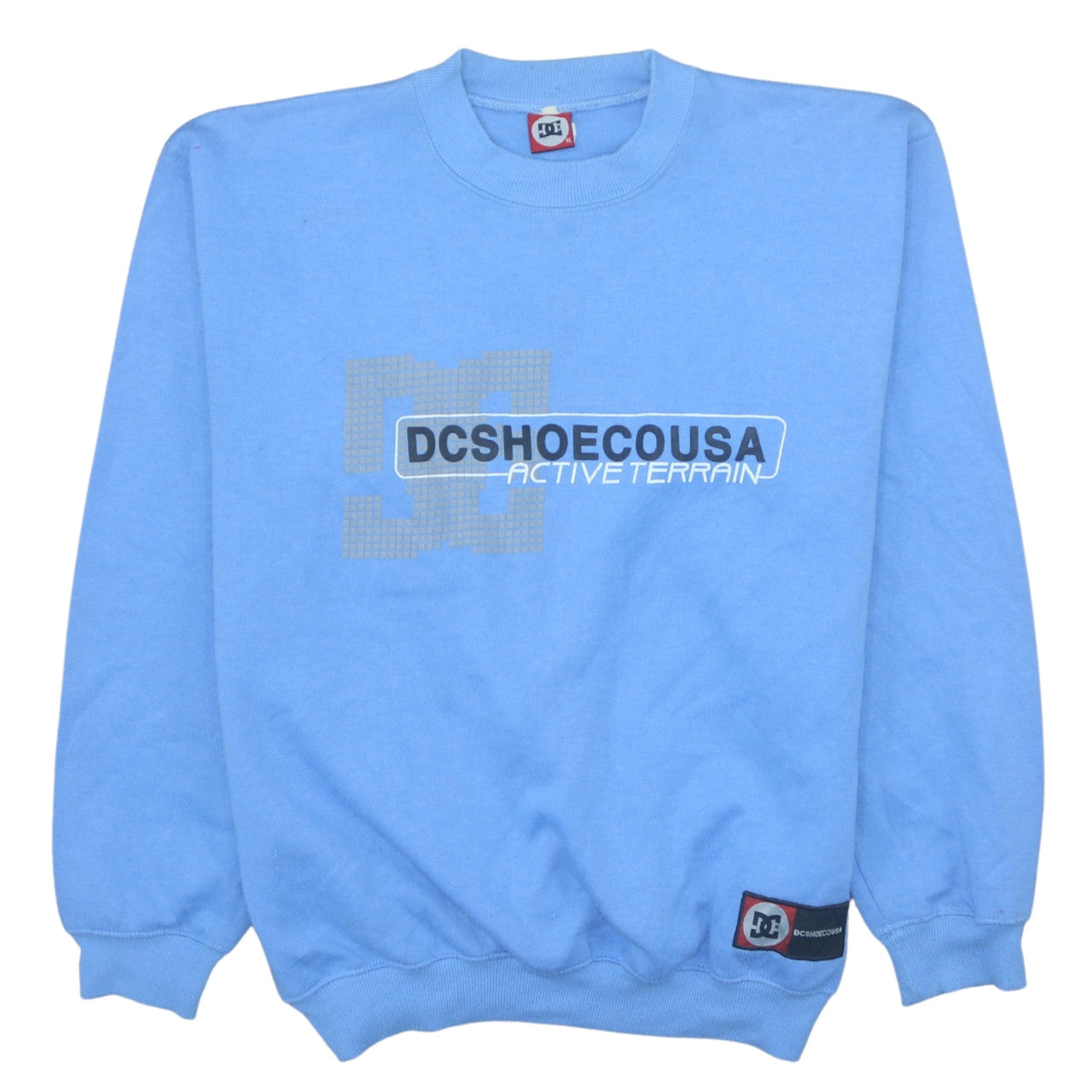DC Shoes Men's Blue XL Crew Neck Pullover Sweatshirt