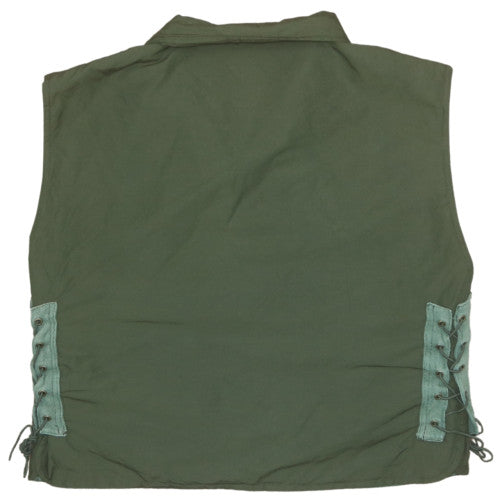 Schott Bros Inc Men’s Green Military Nylon Lined Waistcoat M