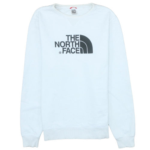 The North Face Men's White Pullover Sweatshirt L Logo Crew Neck