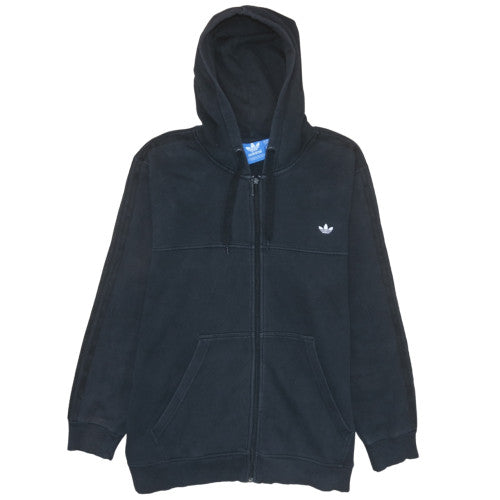adidas Mens Black Full Zip Hoodie 2XL Fleece Sportswear