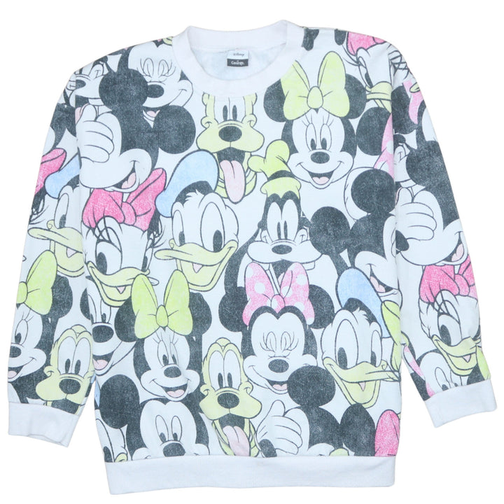 Disney at George Women White Multicoloured Pullover Sweatshirt L