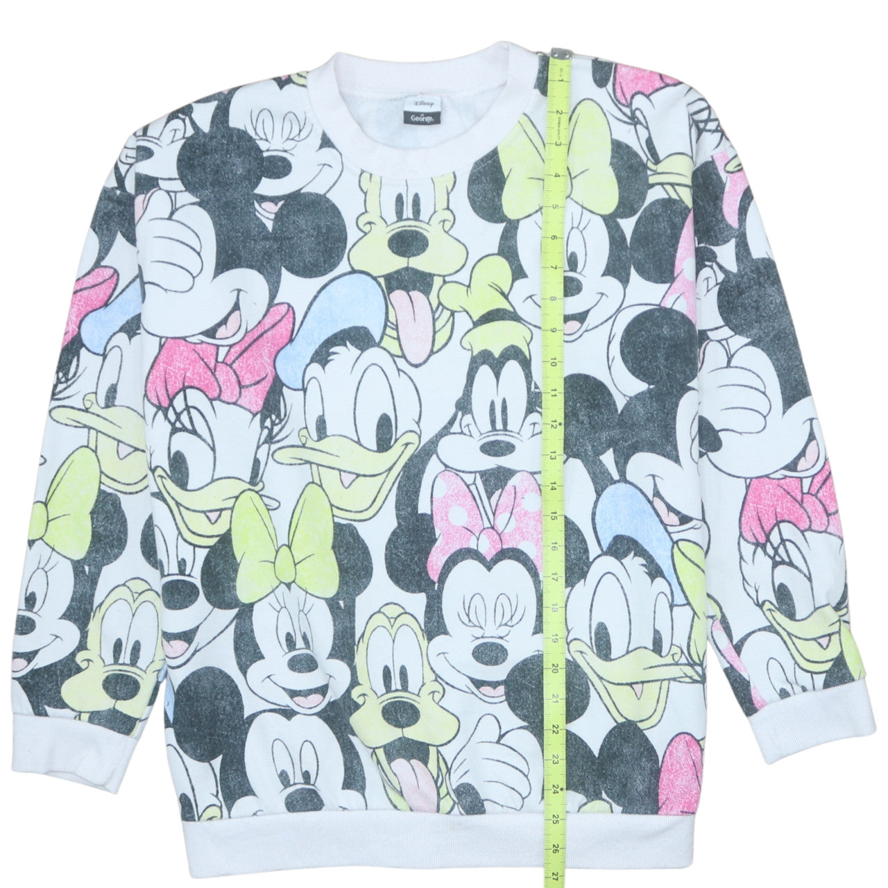 Disney at George Women White Multicoloured Pullover Sweatshirt L