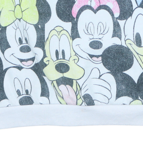 Disney at George Women White Multicoloured Pullover Sweatshirt L
