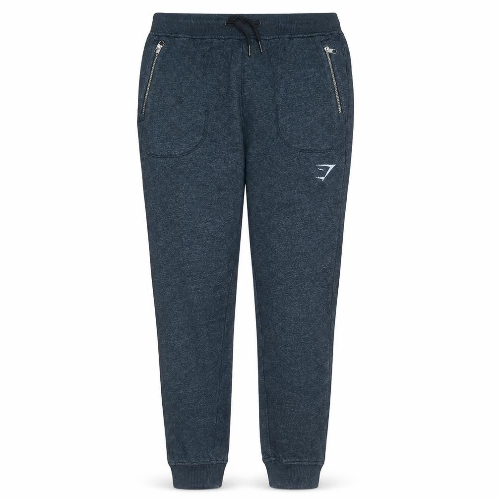 Front view of Gymshark Women's Blue Slim Fit Jogger Sweatpants, size M