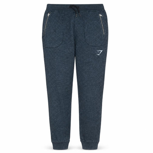 Front view of Gymshark Women's Blue Slim Fit Jogger Sweatpants, size M