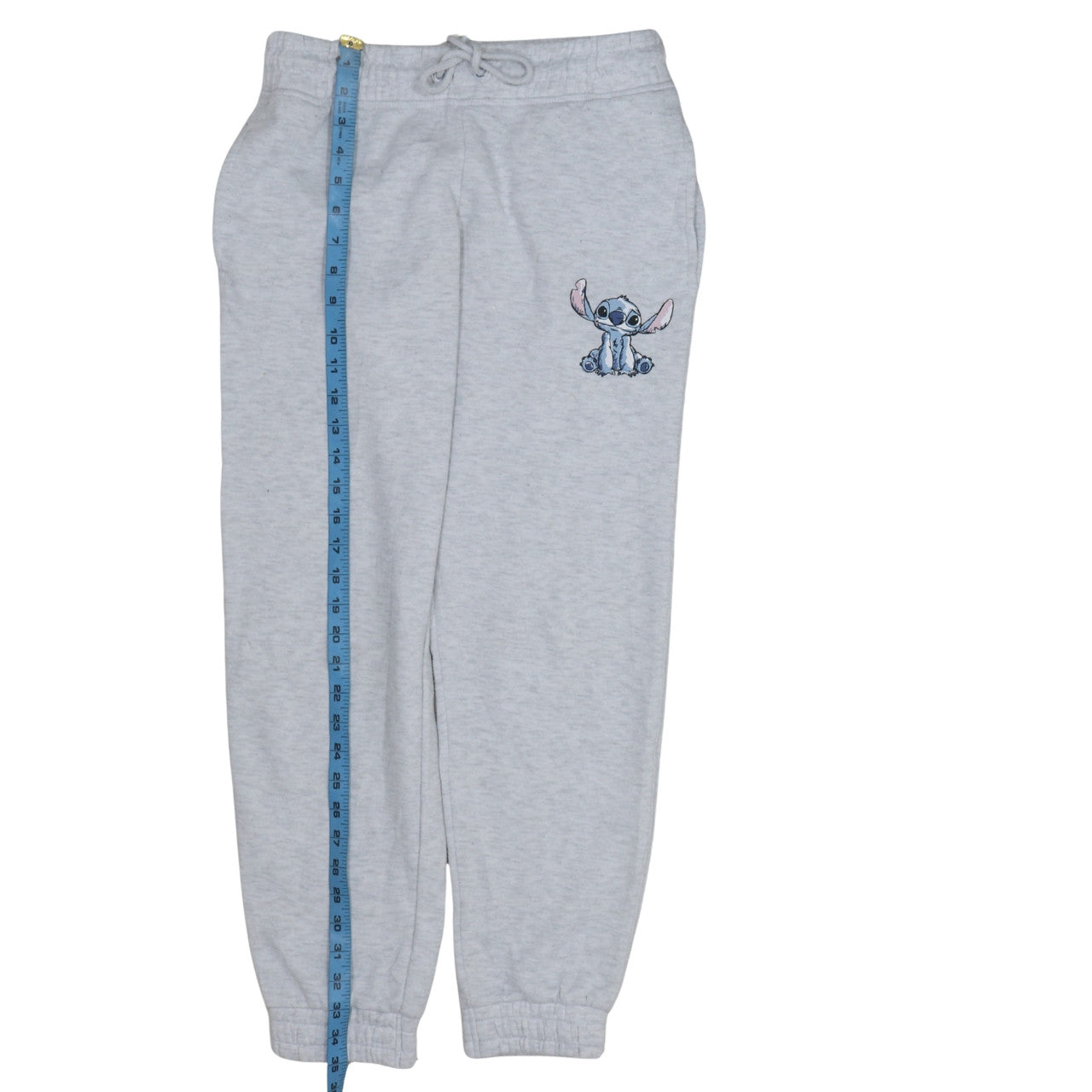 Disney Womens Grey Jogger Trousers XS Embroidered Stitch Fleece