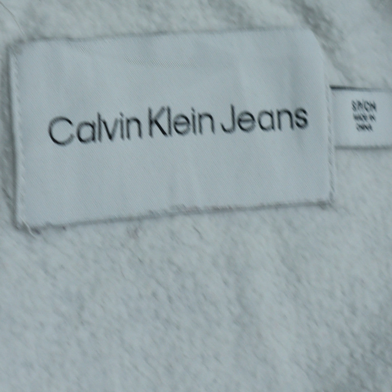 Calvin Klein Jeans Womens Grey Cotton Blend Pullover Sweatshirt Size S