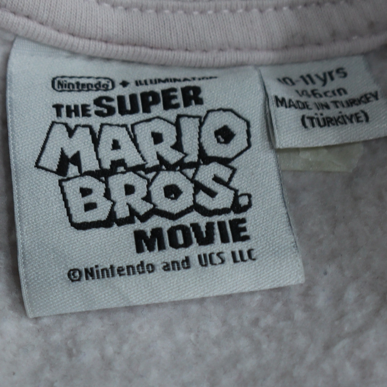 Primark Girls White Toad Super Mario Bros Sweatshirt 11 Years Pullover