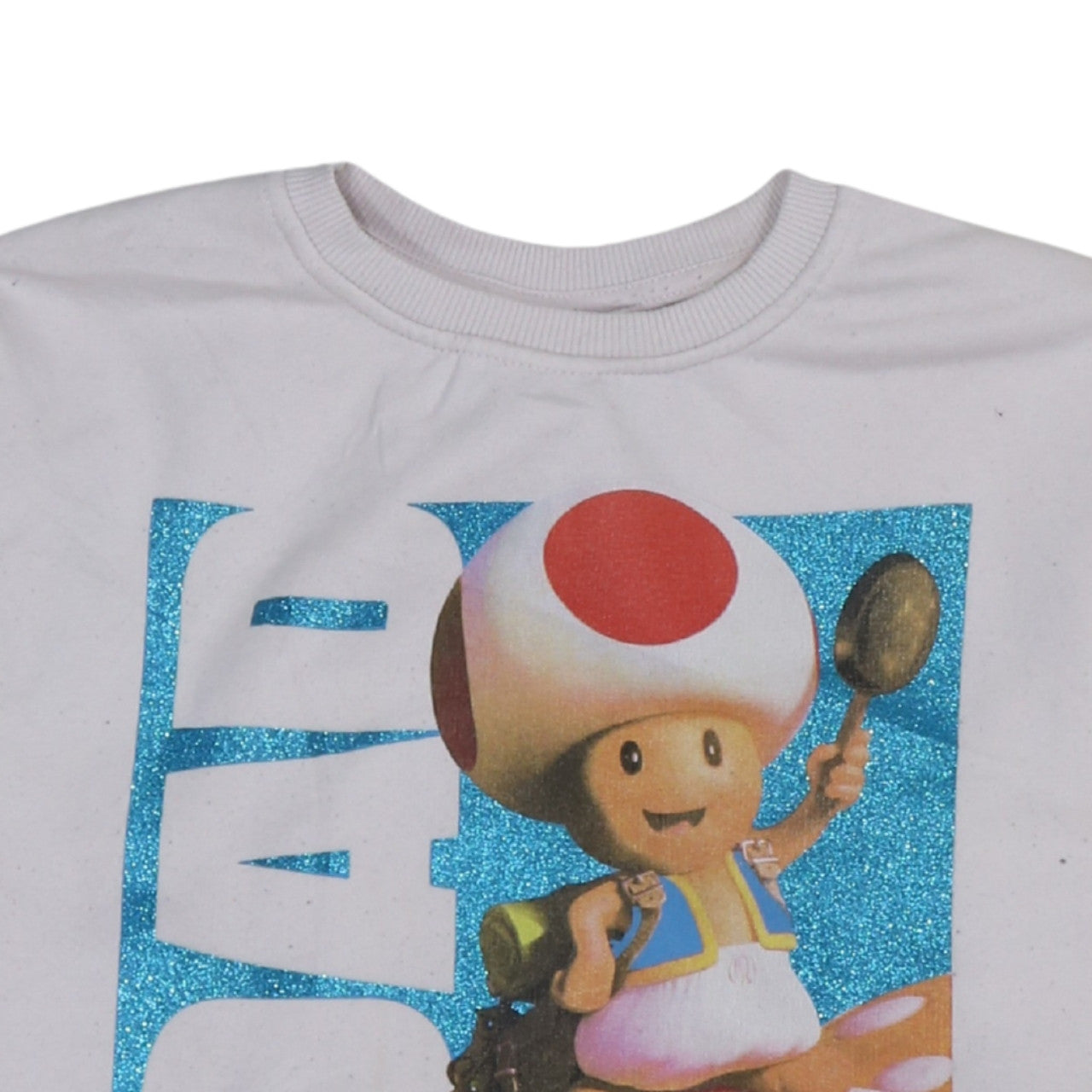 Primark Girls White Toad Super Mario Bros Sweatshirt 11 Years Pullover