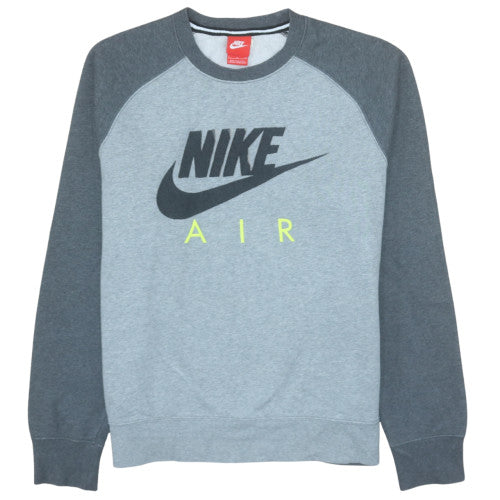 Nike Men's Grey Air Logo Pullover Sweatshirt Size L