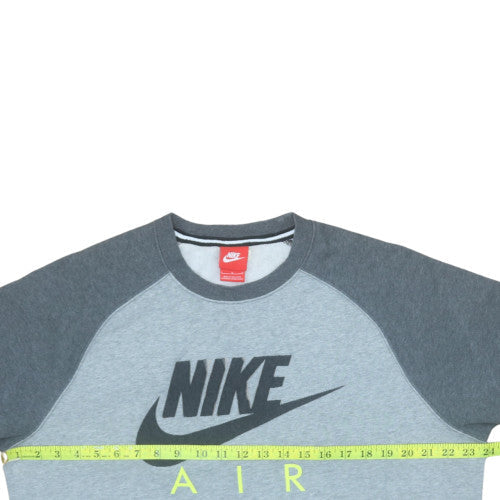 Nike Men's Grey Air Logo Pullover Sweatshirt Size L