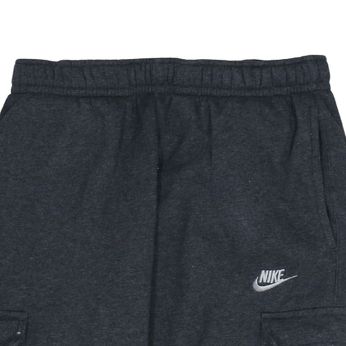 Nike Men's Black Cargo Jogger Sweatpants Small Fleece Lined