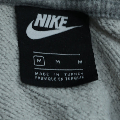 Nike Women Grey Logo Crew Neck Pullover Sweatshirt M