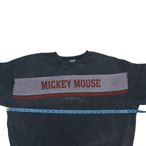 Disney at George Womens Black 2XL Mickey Mouse Pullover Sweatshirt