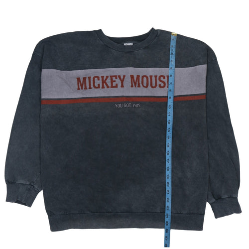Disney at George Womens Black 2XL Mickey Mouse Pullover Sweatshirt