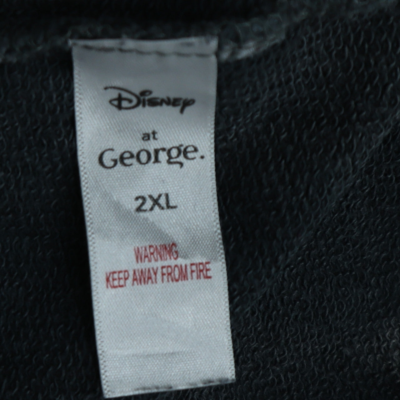 Disney at George Womens Black 2XL Mickey Mouse Pullover Sweatshirt