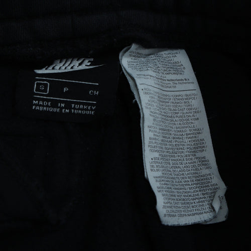 Nike Men's Black Jogger Sweatpants S Regular Fit Fleece Logo