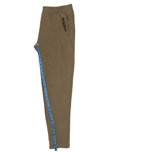Napapijri Men Brown Jogger Trousers L Regular Fit Cotton Blend