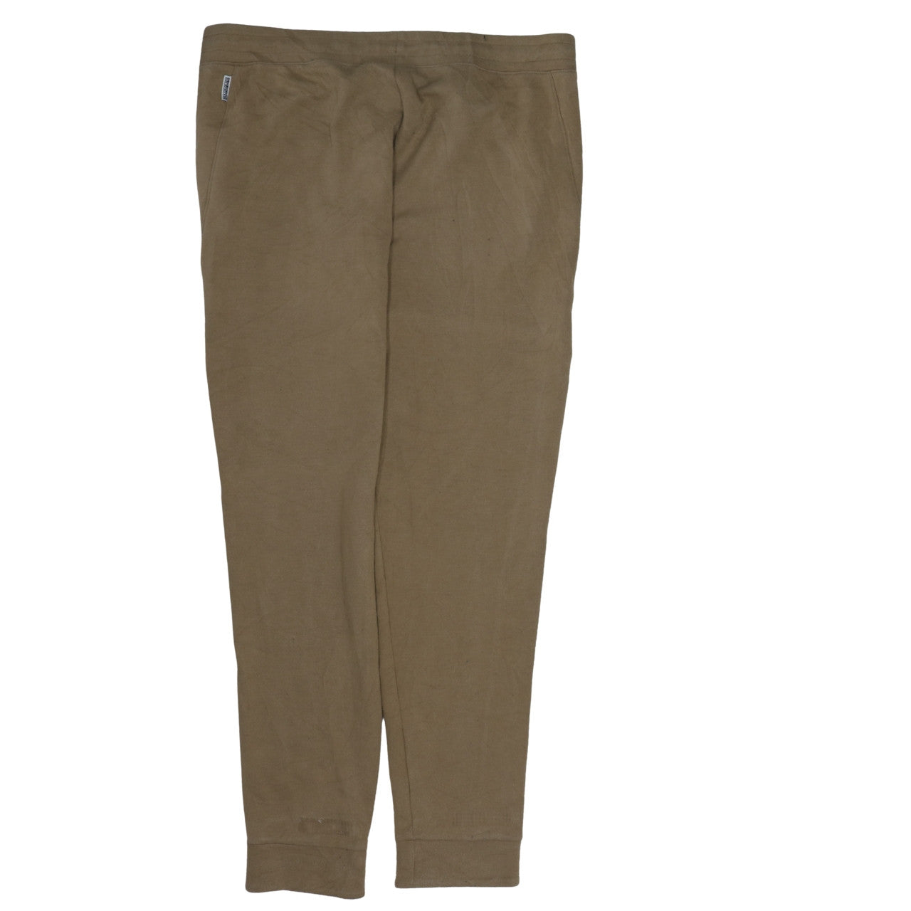 Napapijri Men Brown Jogger Trousers L Regular Fit Cotton Blend