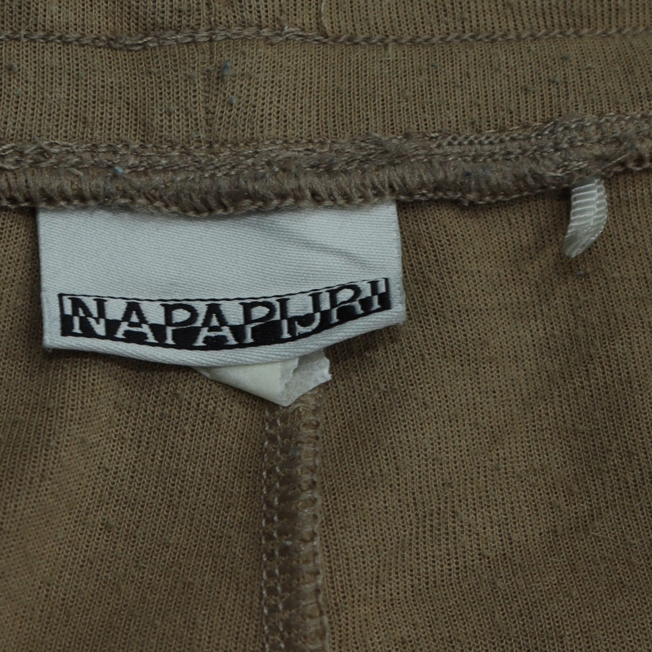 Napapijri Men Brown Jogger Trousers L Regular Fit Cotton Blend