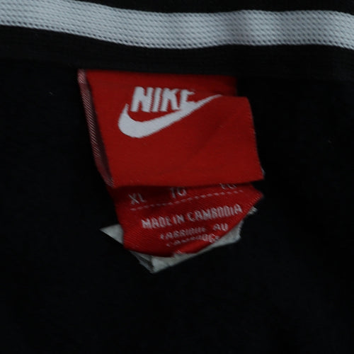 Nike Air Mens Black XL Full Zip Hoodie Fleece Sweatshirt