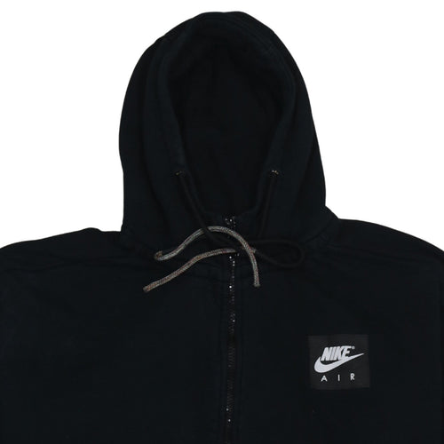 Nike Air Mens Black XL Full Zip Hoodie Fleece Sweatshirt