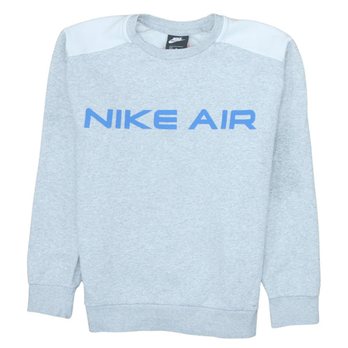 Nike Men's Grey Crew Neck Pullover Sweatshirt Size M