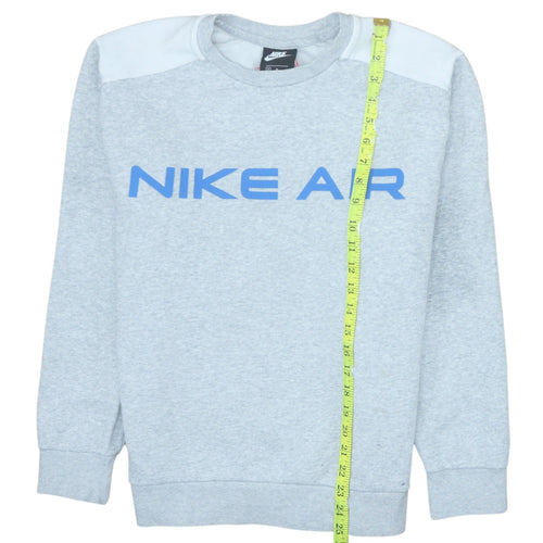 Nike Men's Grey Crew Neck Pullover Sweatshirt Size M