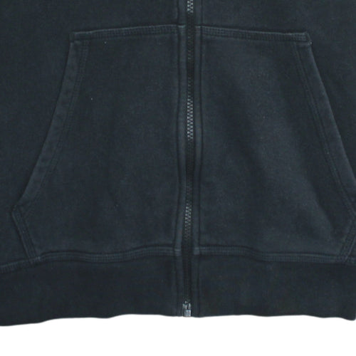 Nike Men's Black Full Zip Hoodie L Fleece Sweatshirt