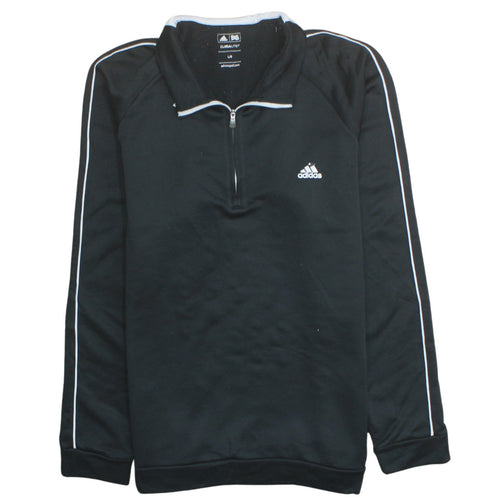 Adidas Men’s Black 1/4 Zip Climalite Golf Sweatshirt Size L
