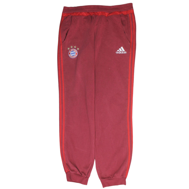 Adidas Men’s Red Bayern Munich Sweatpants L Regular Fit Fleece