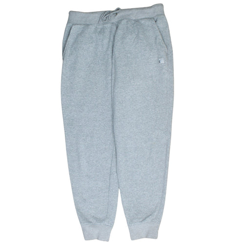 FILA Men's Grey Jogger Sweatpants L Regular Fleece Tapered