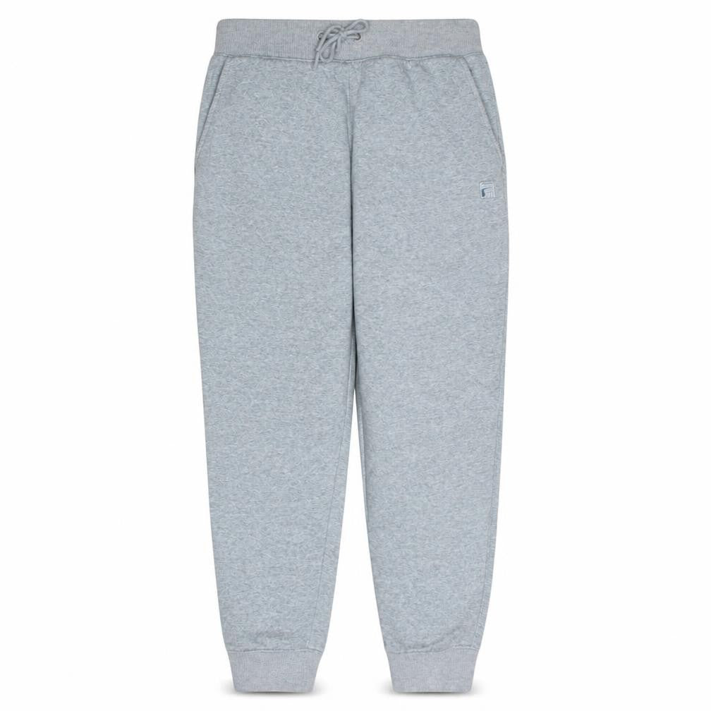 Front view of Fila Men's Grey Jogger Sweatpants L Regular Fleece Tapered