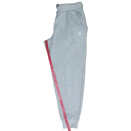 FILA Men's Grey Jogger Sweatpants L Regular Fleece Tapered