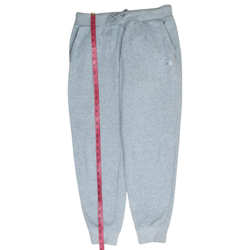 FILA Men's Grey Jogger Sweatpants L Regular Fleece Tapered