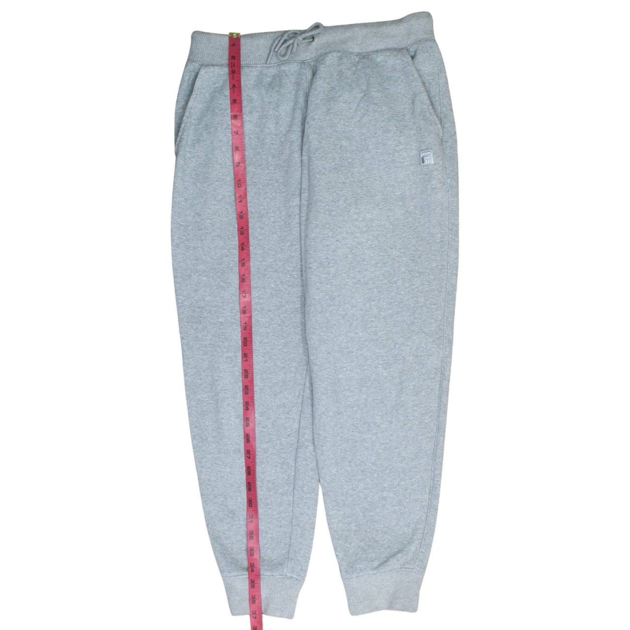 FILA Men's Grey Jogger Sweatpants L Regular Fleece Tapered