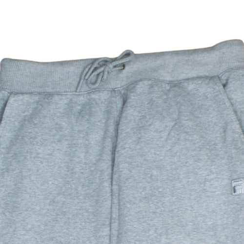 FILA Men's Grey Jogger Sweatpants L Regular Fleece Tapered