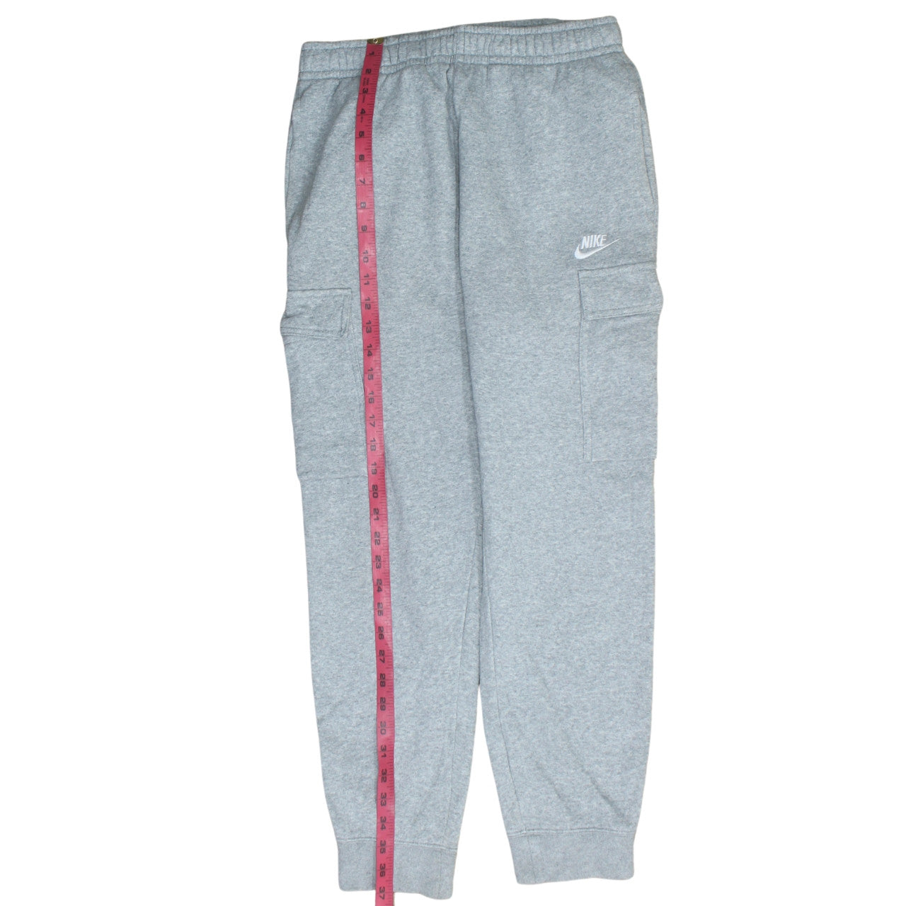 Nike Mens Grey Cargo Jogger Sweatpants Size S Regular Fit
