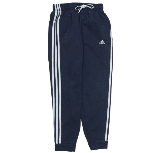 Adidas Boys Blue Jogger Trousers 9-10 Years Elastic Waist Activewear