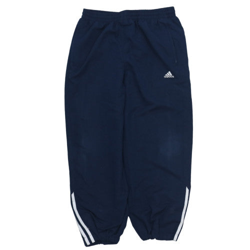 Adidas Boys Blue 13-14 Years Jogger Trousers with Elastic Waist