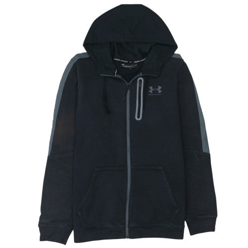 Under Armour Mens Black Full Zip Hoodie Size L Sportswear Fleece