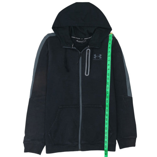 Under Armour Mens Black Full Zip Hoodie Size L Sportswear Fleece
