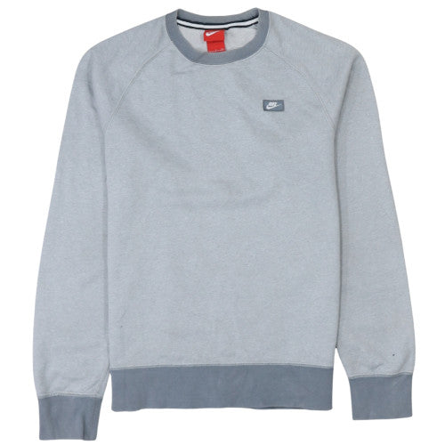 Nike Men's Grey Pullover Crew Neck Sweatshirt Size S