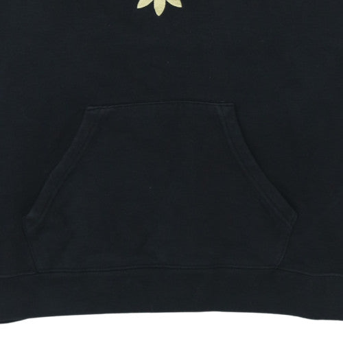Adidas Womens Black Size 6 Pullover Hoodie with Gold Logo